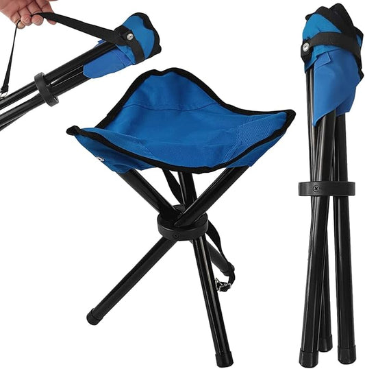 Travel Folding Camping Stool,  Use Height 14" and Max Weight 300 lbs Outdoor Portable Party Chair Fishing Chair Seat for Camping Fishing Hiking Gardening and Beach Painting