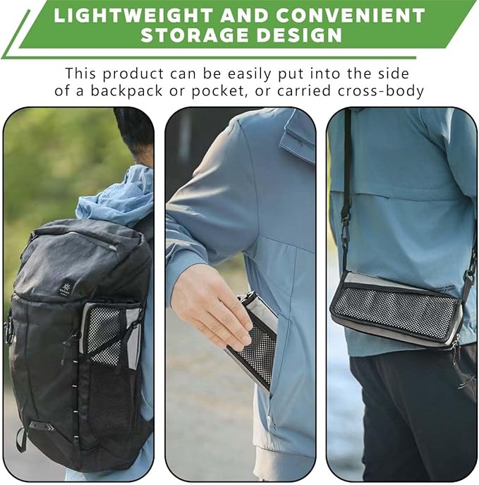 Portable Ultralight Travel Stool Camping Chair Fishing Stool - Gray Carbon Steel and Keychain, Handbag Style Pocket Foldable